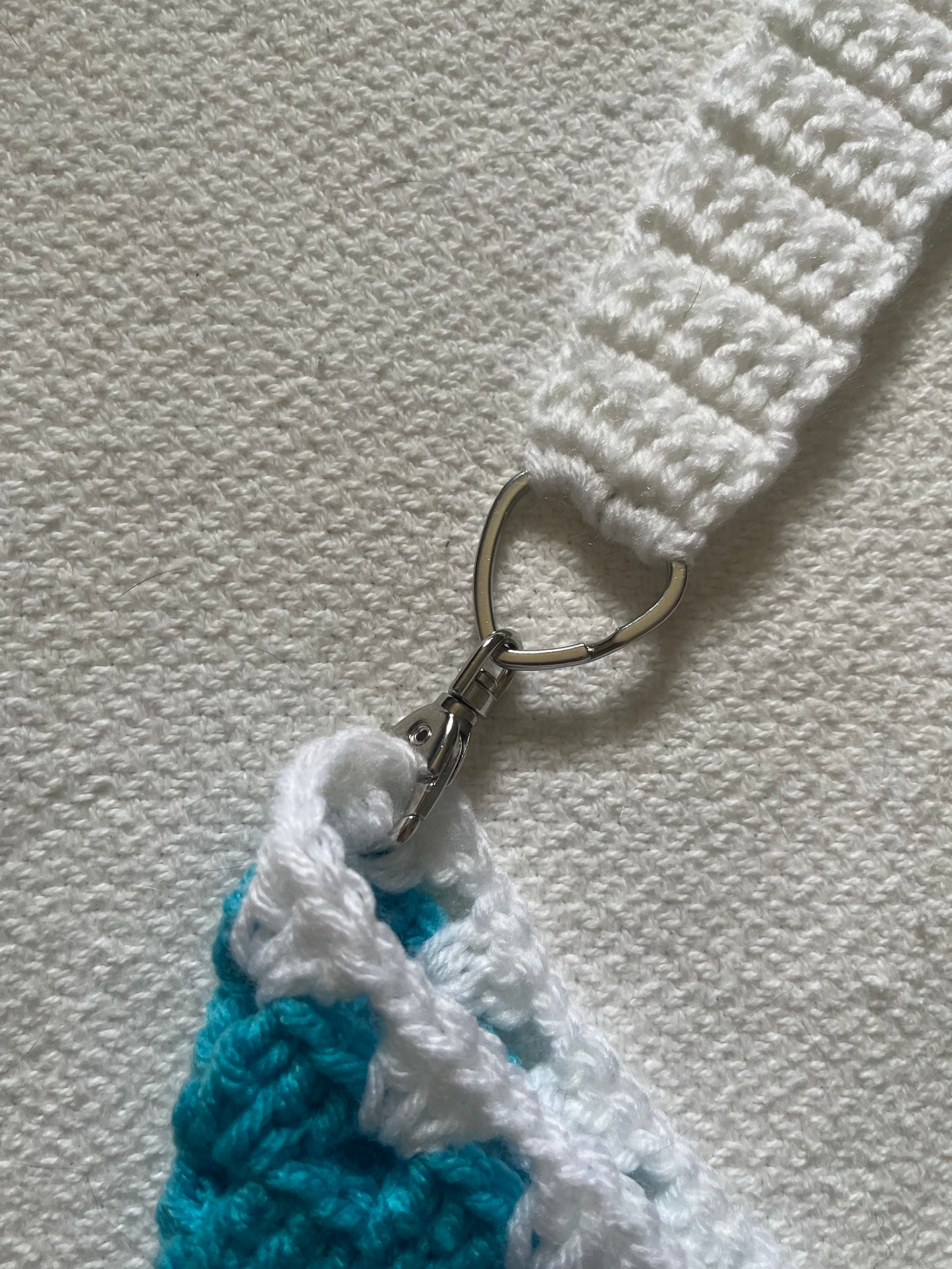 HANDMADE GRANNY SQUARE CROCHET BLUE BAG