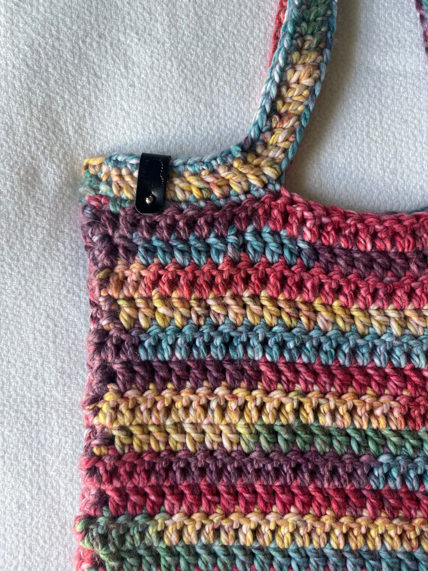 Handmade Crochet Multicolored Bag