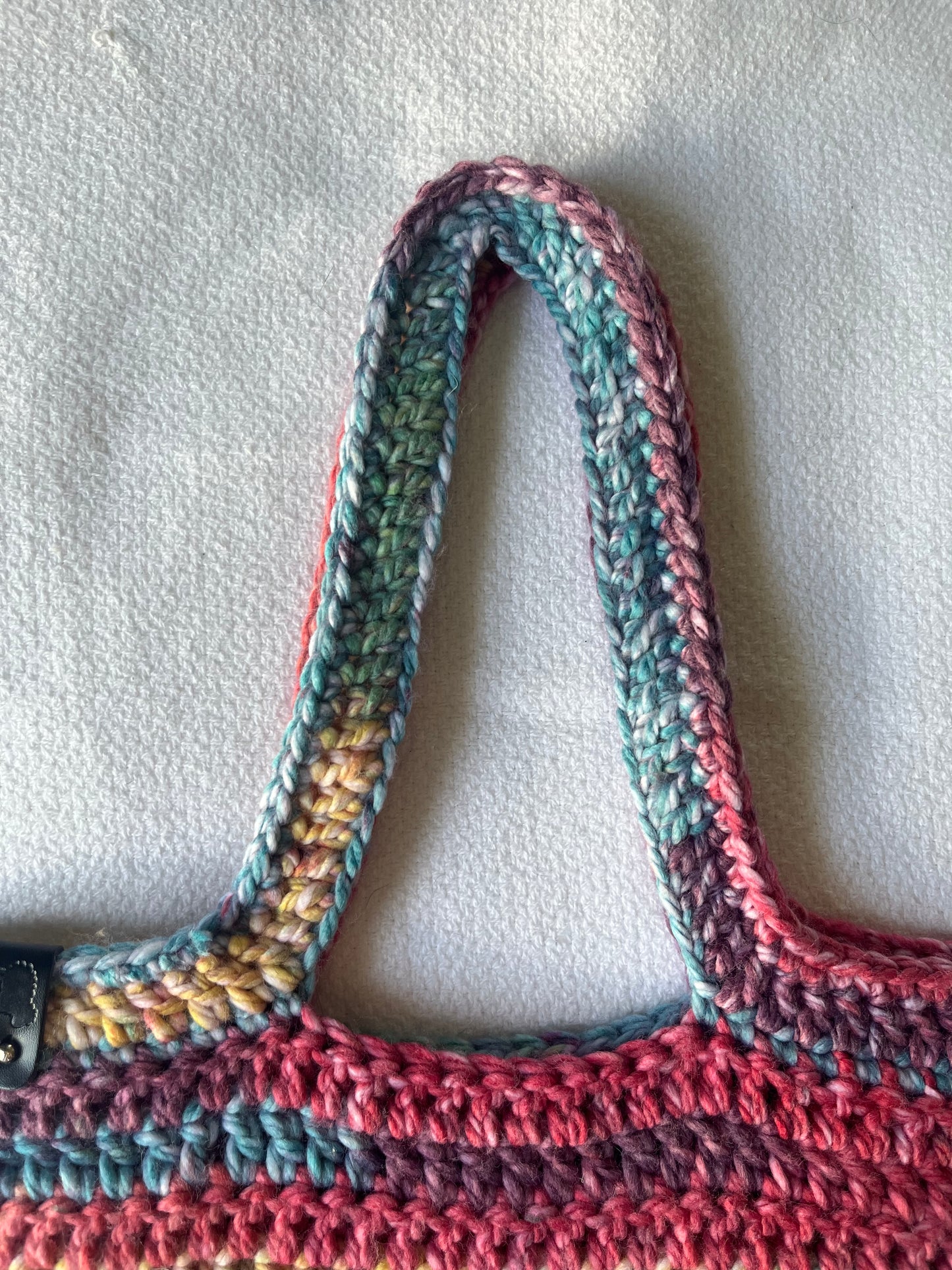 Handmade Crochet Multicolored Bag