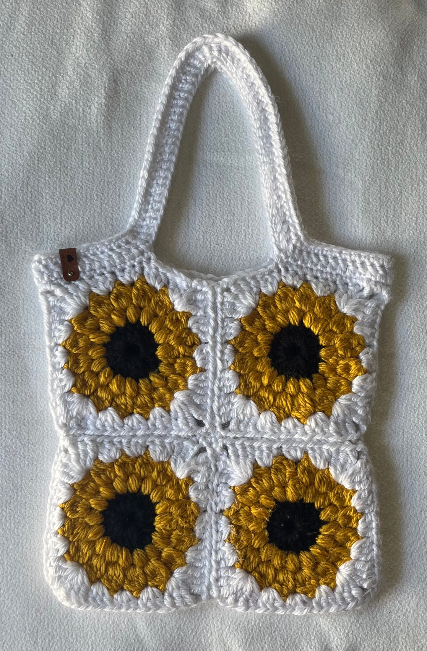 Handmade crochet Sunflower Bag