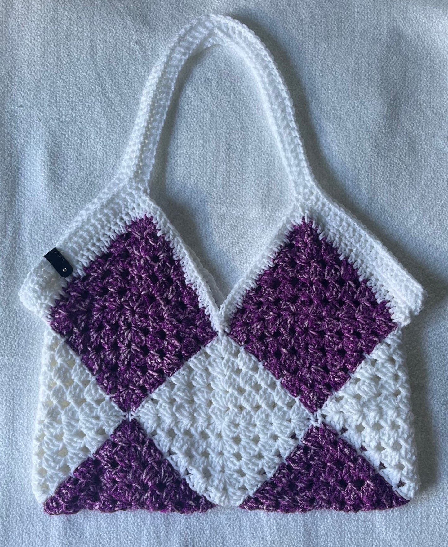 Handmade Crochet Granny Square Bag