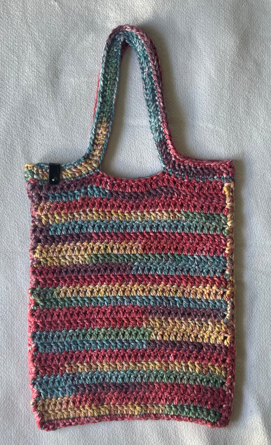 Handmade Crochet Multicolored Bag